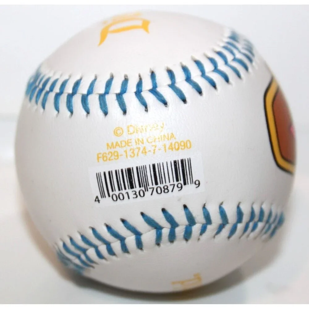Disney Donald Duck Baseball WDW Disneyland Souvenir Classic Face Blue Laced Ball